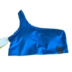 All in Motion Women's Blue Light Support One Shoulder Sports Bra - Large - NWT